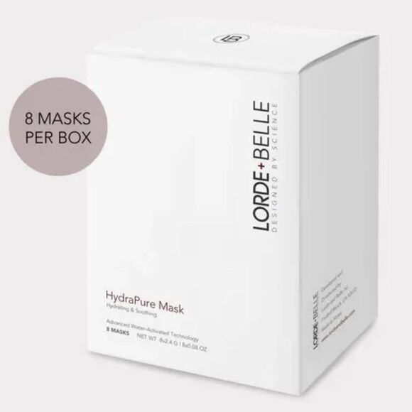 LORDE + BELLE HYDRAPURE MASK | Box of 8 - Picture 1 of 12